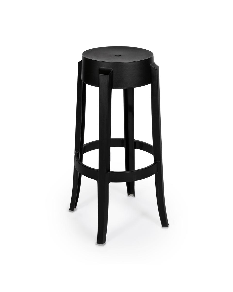 Tabouret de bar de terrasse - Cliff - Noir - Plastique - G-Line