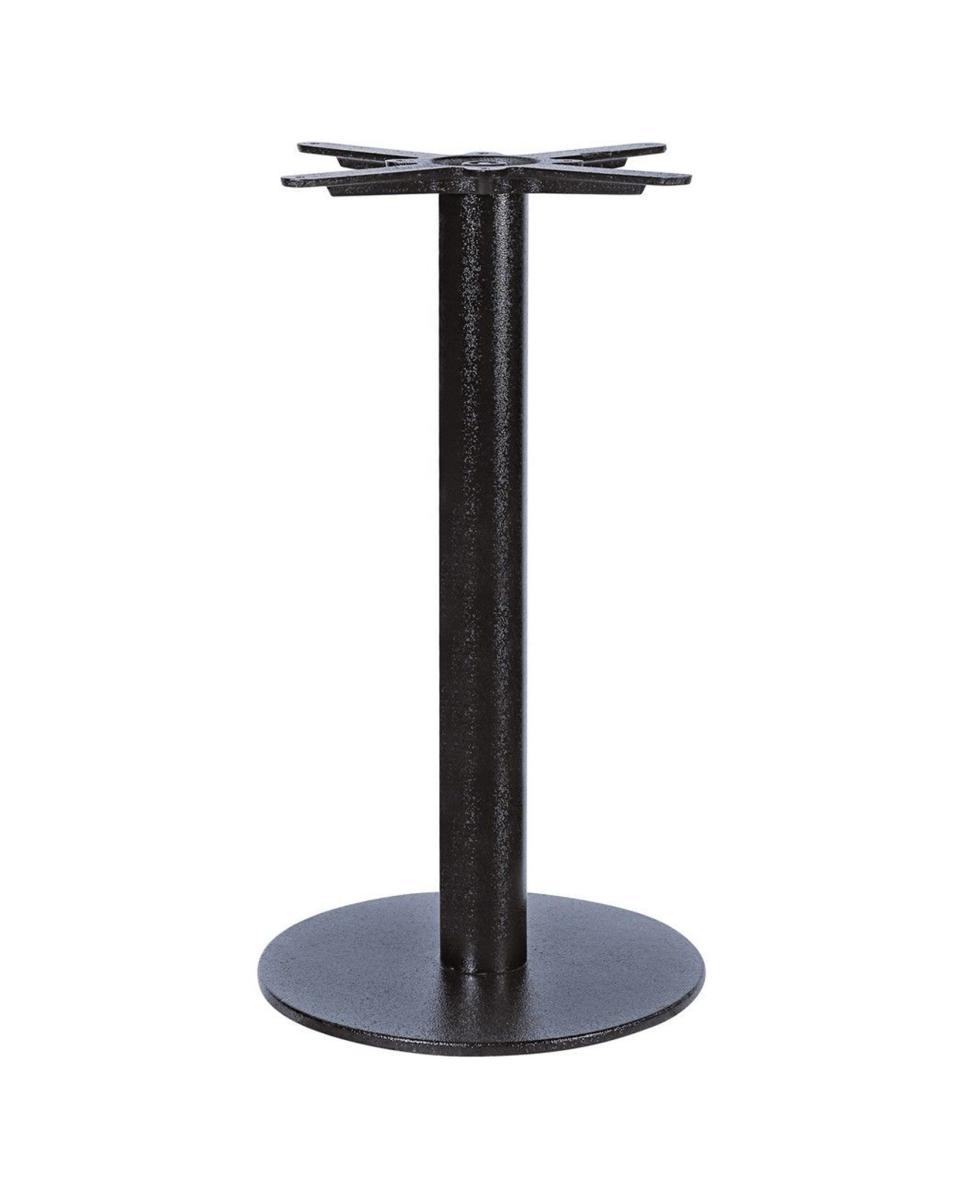 Embase barre - Fonte - Rond - Noir - G-Line