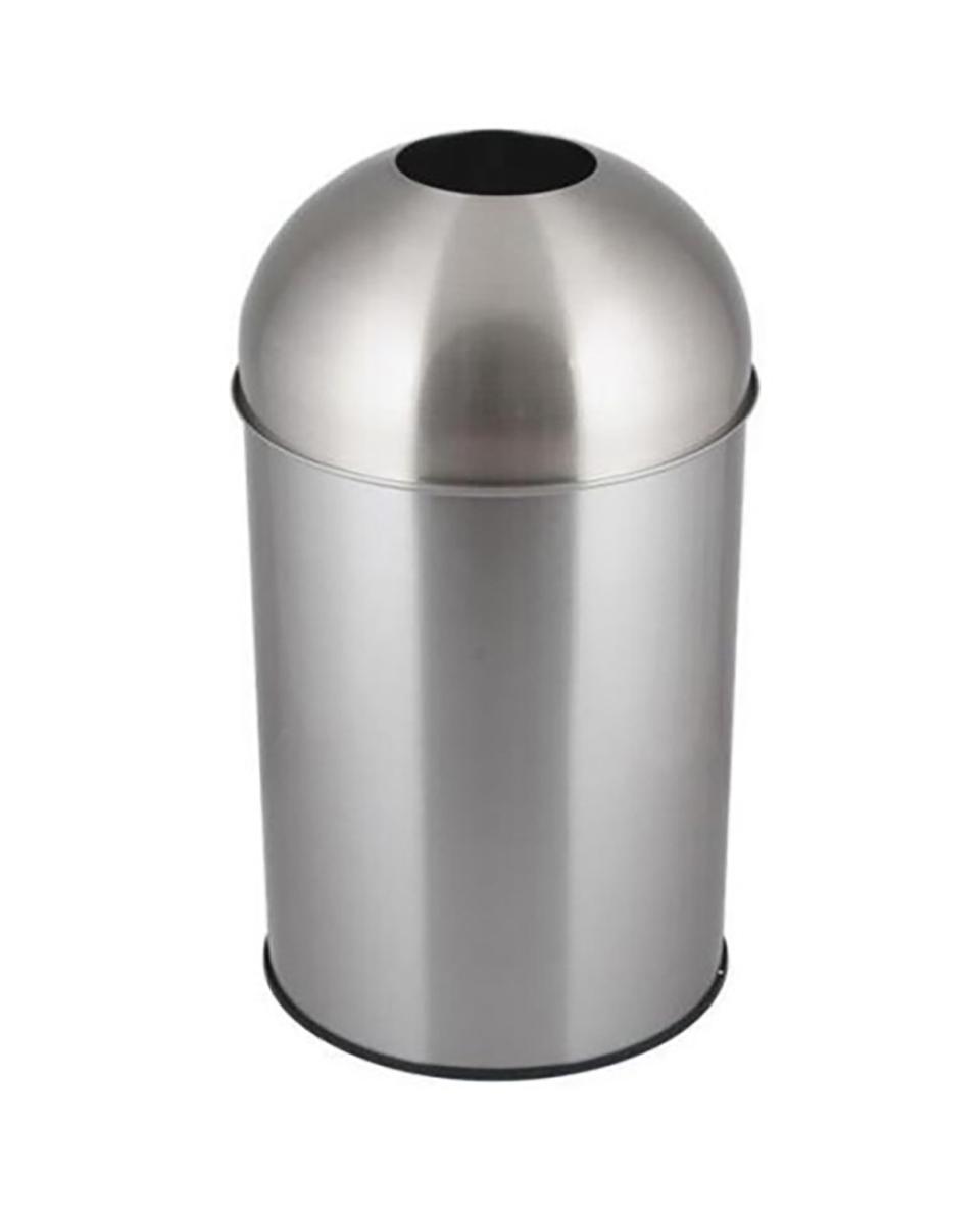 Poubelle - 50 Litres - Inox - Ø35 CM - G-Line