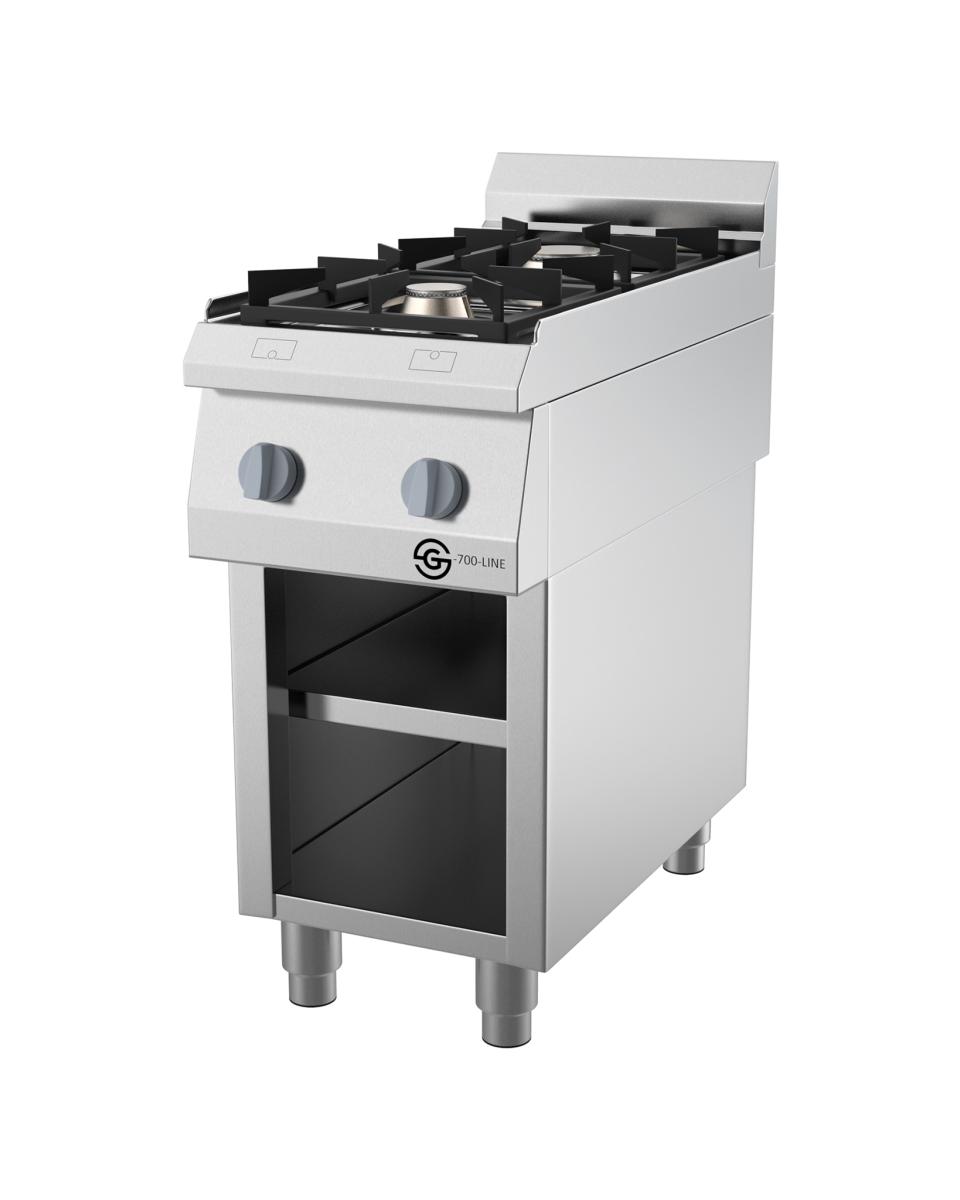 Cuisinière à gaz - G700 Line - 2 feux - 40 CM - Open Base - G-Line
