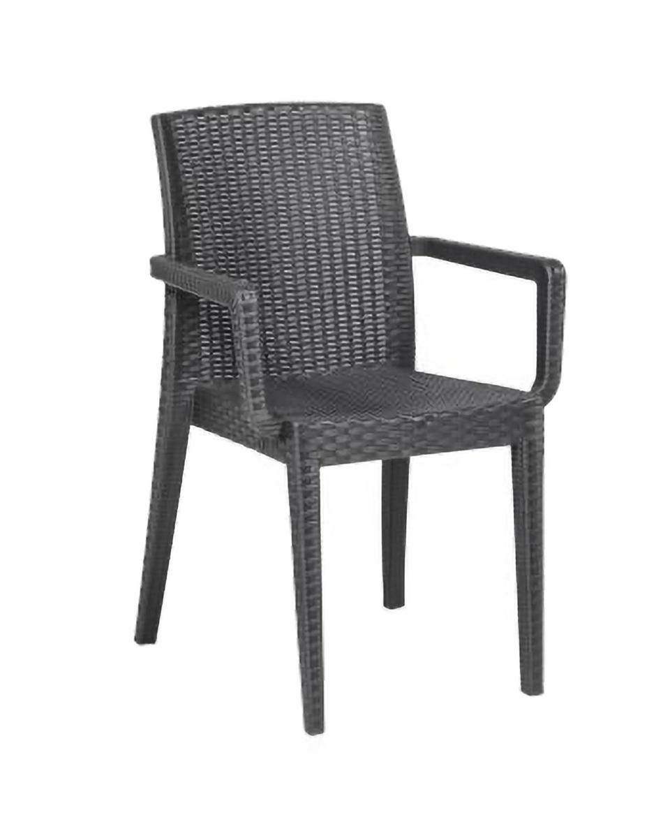 Chaise de terrasse - Sorento - Anthracite - Plastique - G-Line