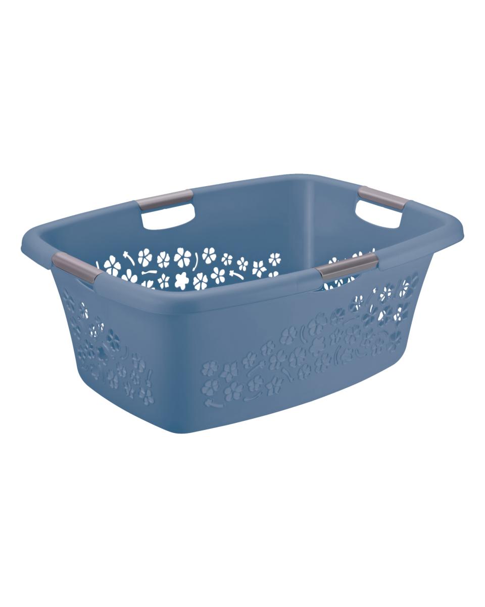 Panier à linge - H 26,2 x 49 x 65 CM - 4 pièces - Plastique - Rotho - Fleurs - 534057