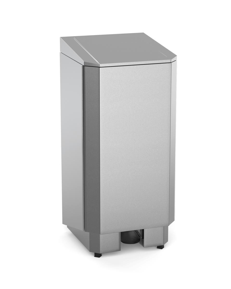 Conteneur à déchets HACCP - 120 Litres - Inox - Avec Pédale - G-Line
