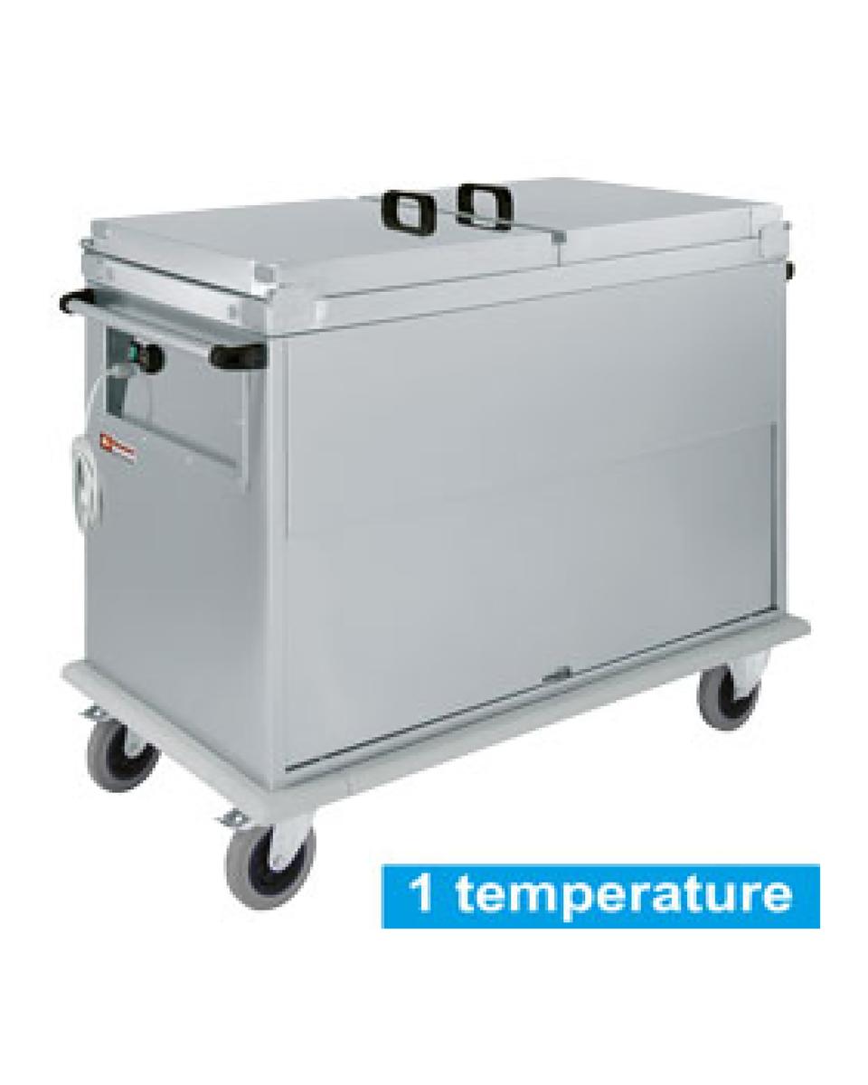 Bain-marie - Electrique - Sur chariot - 2 x 1/1 GN - Diamant - CTBM/2C-T