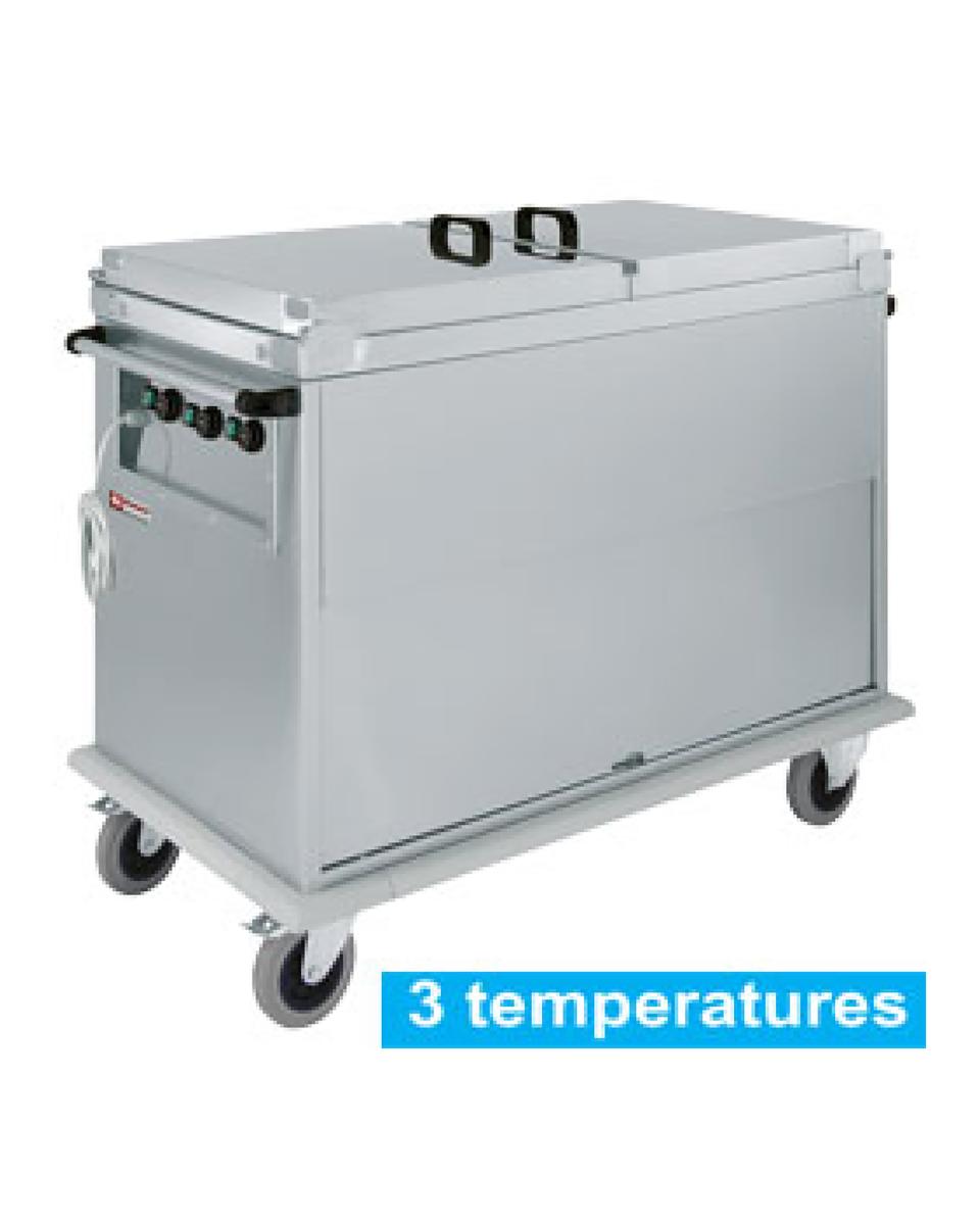 Bain-marie - Electrique - Sur chariot - 3 x 1/1 GN - Diamant - CTBM/3C-TD