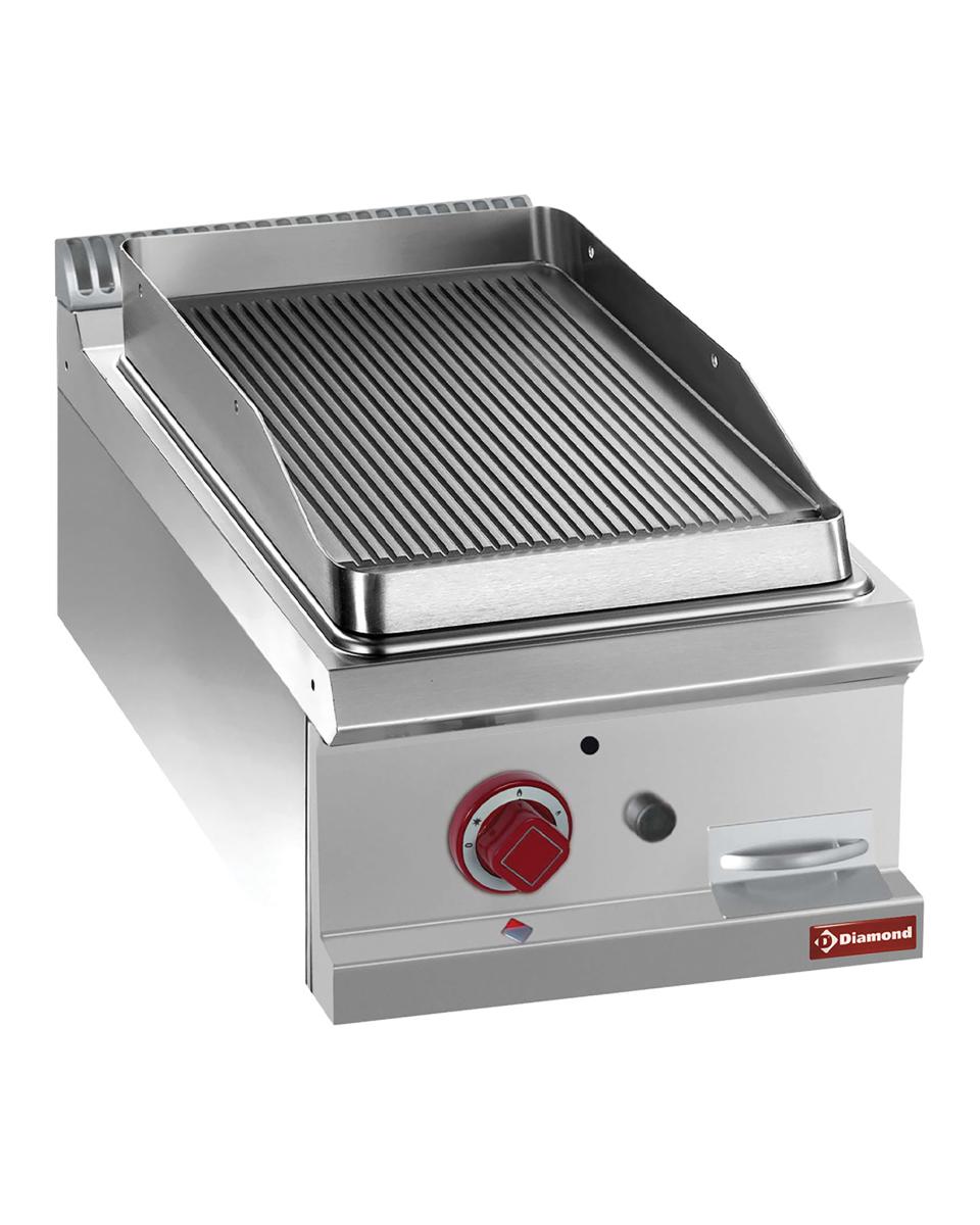 Plancha - Gaz - Striée - 40 CM - Diamant - G7/PR4T