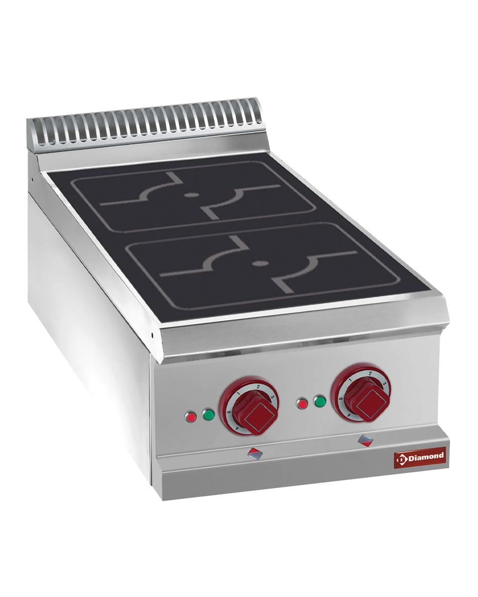 Cuisinière - Induction - 2 Zones - 2 x 3,5kW - Modèle de table - Diamant - E7/2ID4T
