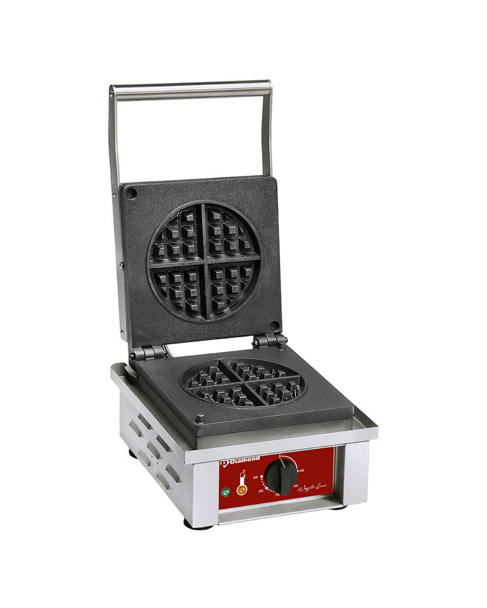Gaufrier - Simple - Rond - 4 pièces - 230V - Diamant - GEV-4N