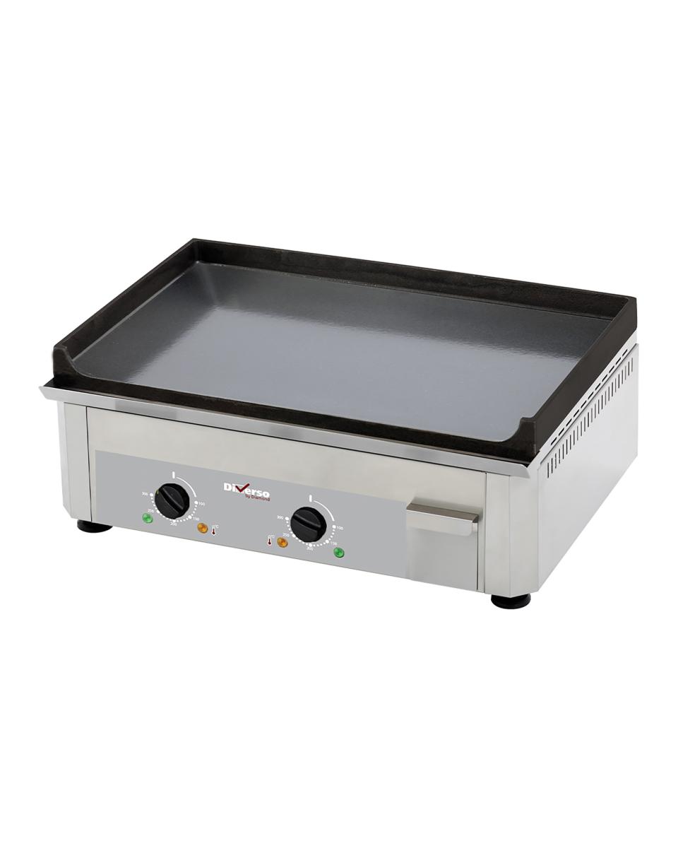 Plaque de cuisson - Électrique - Lisse - Émaillée - 60 CM - Diamant - WR-EP60-SS