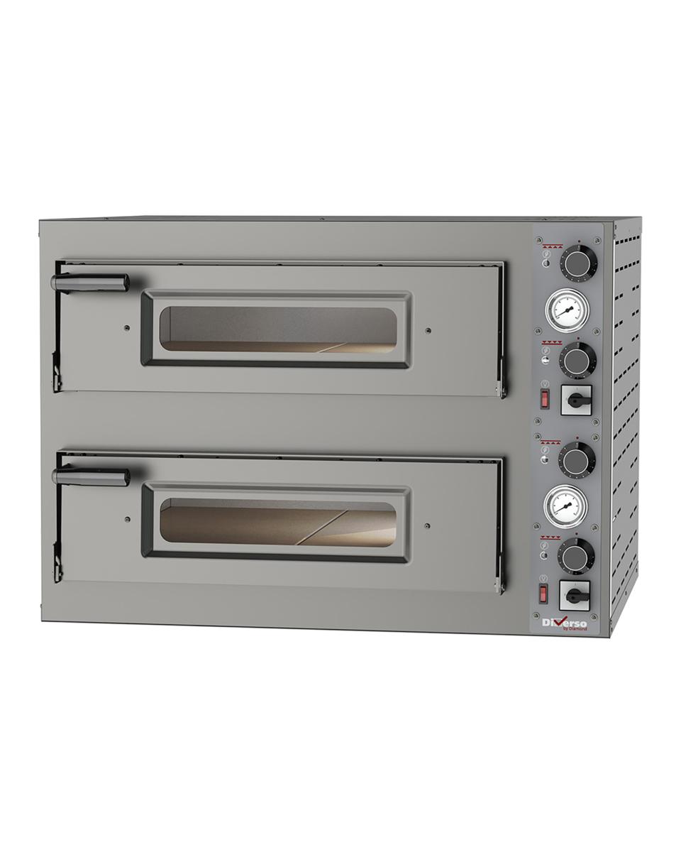 Four à pizza - 2 x 4 pizzas - Ø33 CM - Diamant - WR-FD24-MT