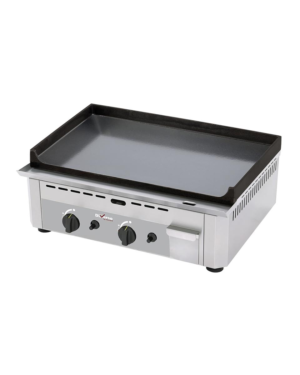 Plaque de cuisson - Gaz - Lisse - Émaillée - 60 CM - Diamant - WR-GP60-SS