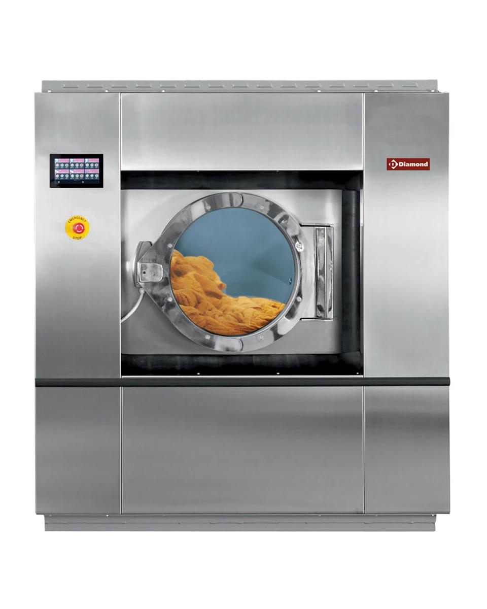 Lave-linge industriel - 55 KG - Inox - 400V - Diamant - DLW55-TS/D
