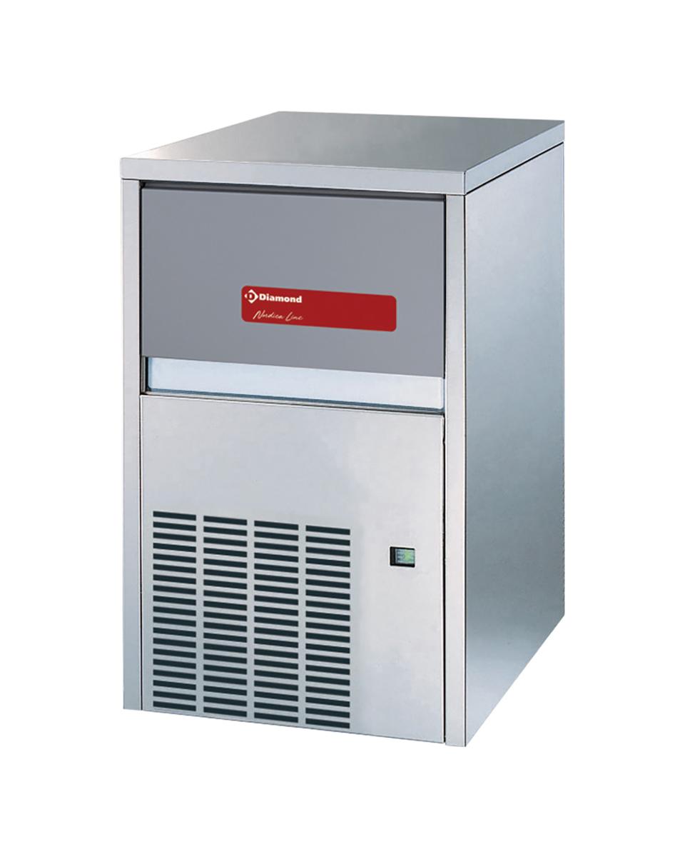 Machine à glaçons - 67 KG / 24h - Glace en écailles - Refroidi à l'eau - Diamant - ICE70WS-R2