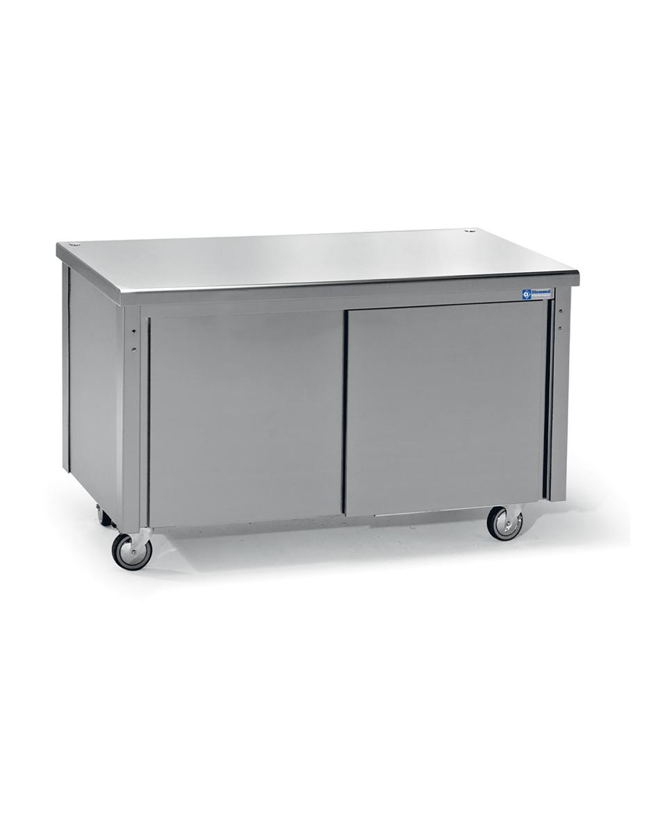 Elément caisse enregistreuse - Portes battantes - 4 x 1/1 GN - 150 CM - Inox - Diamant - NA15