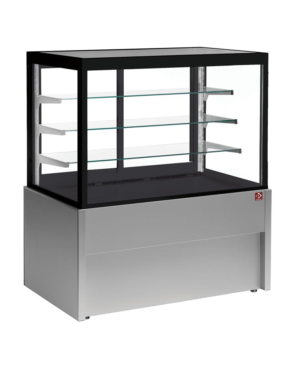 Comptoir Ligne Capri - 100 CM - Diamant droit - 4 Niveaux - Neutre - Gris/noir - Diamant - CB10NN-G5-P