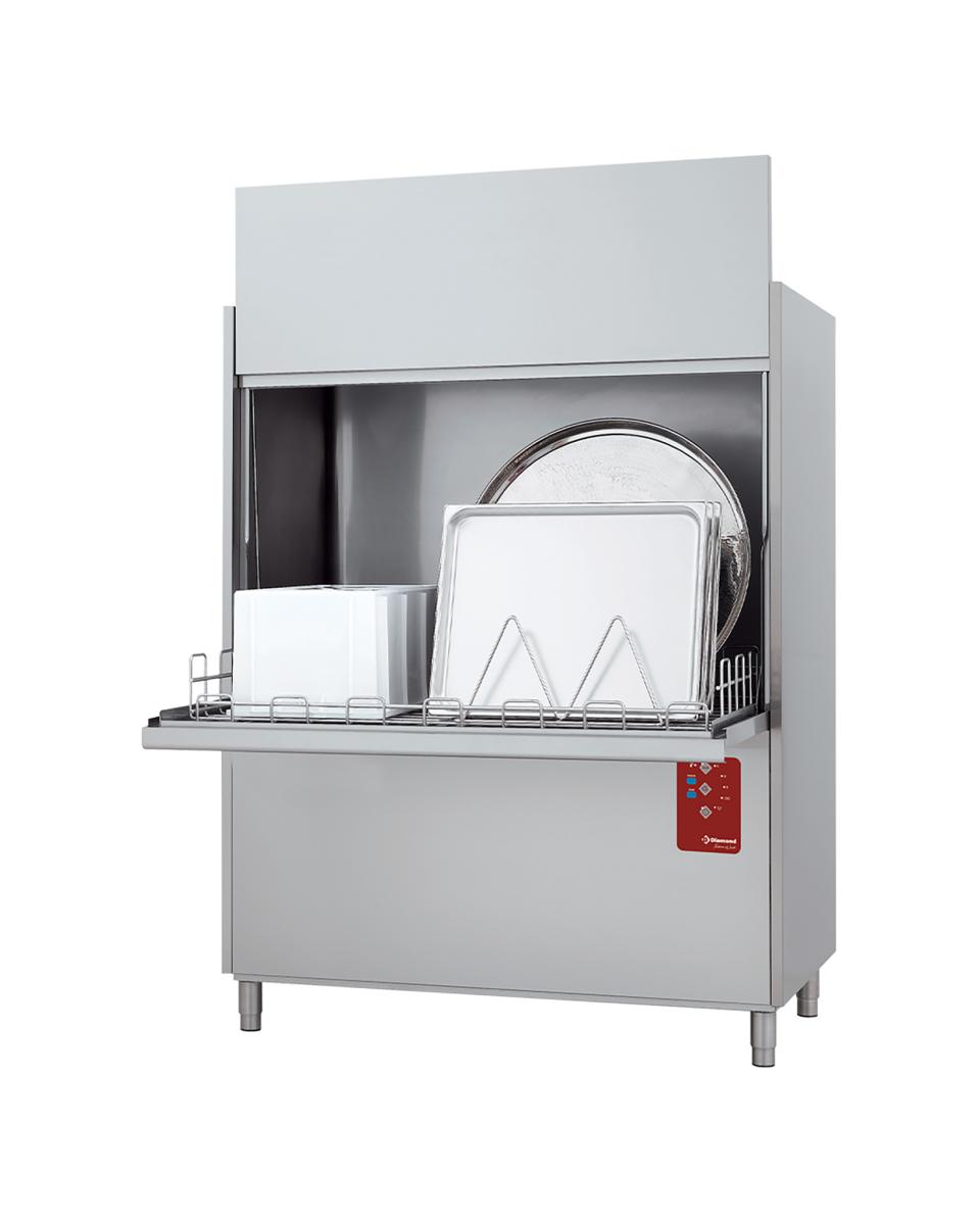 Lave Casseroles - Panier 132 x 70 CM - 400-230V - Break tank - Diamant - DP32L/8P