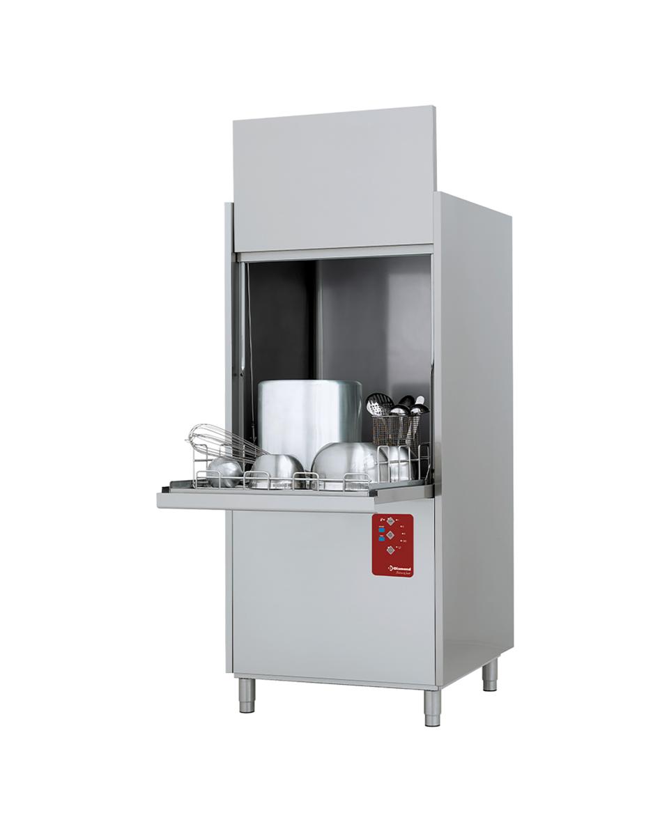 Lave Casseroles - Panier 70 x 70 CM - 400-230V - Break tank - Diamant - DP7L/8P