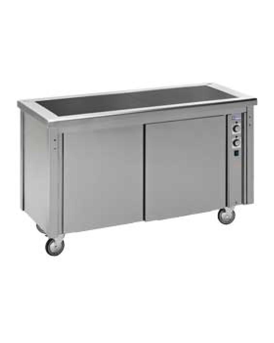 Elément vitocéramique - 150 CM - Meuble bas ouvert - Diamant - VT15