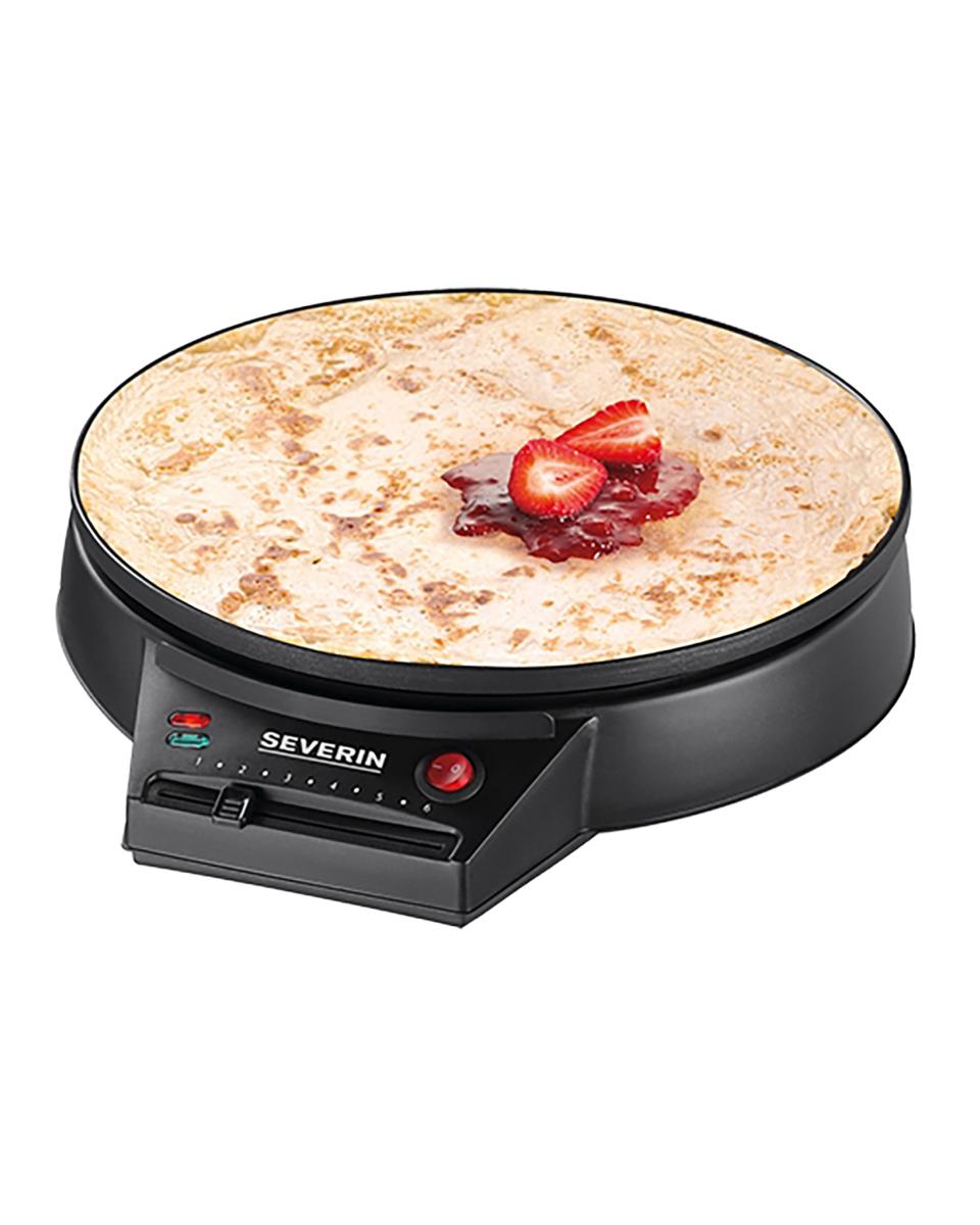 Appareil à crêper - H 8 x 30,5 x 34,5 CM - 1 535 KG - Ø30 CM - 220 - 240 V - 1000 W - Métal - Severin - 910054