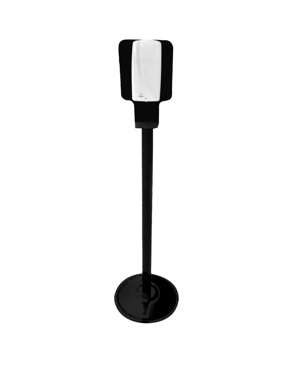Colonne de désinfection - 1 Litre - Capteur Sans Contact - Noir / Blanc - G-Line