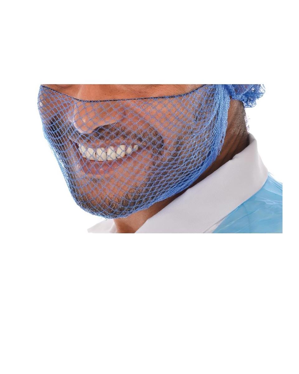Filets à barbe - Homme - 50 pièces - Bleu - Polypropylène - Lion Haircare - B470