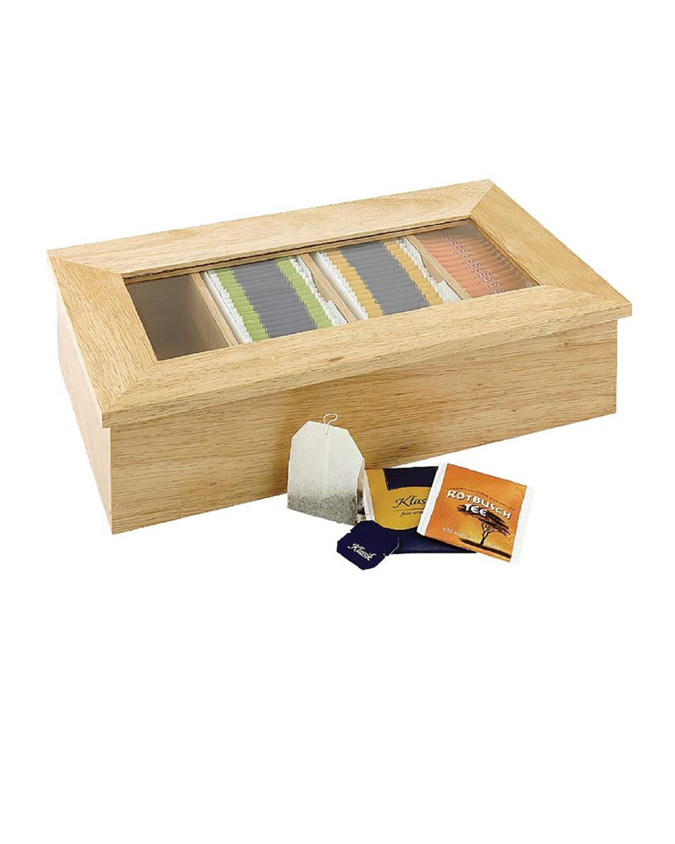 Boîte à thé - H 9 x 33,5 x 20 CM - Olympia - CB808