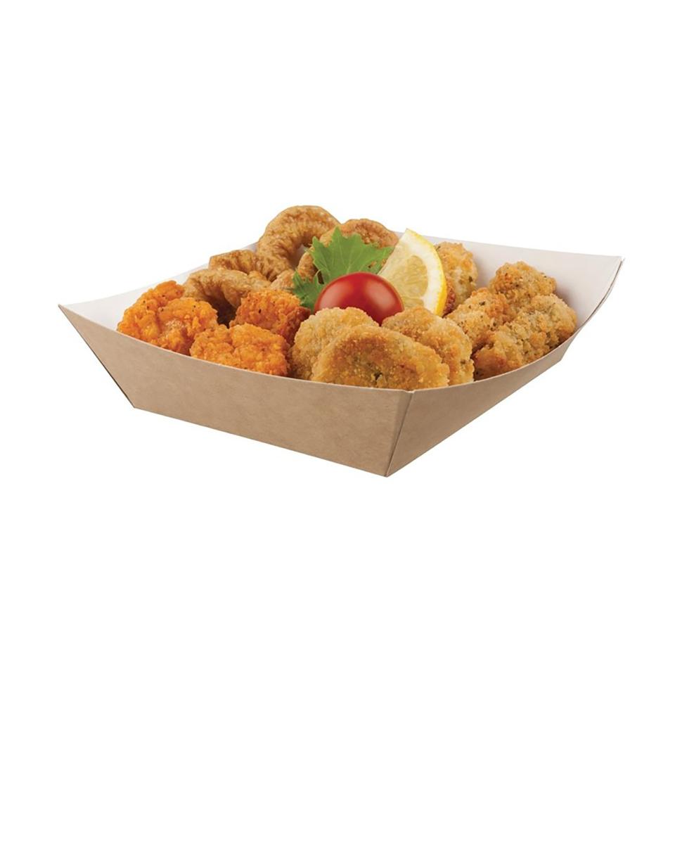 Barquette alimentaire jetable - 500 pièces - H 4,2 x 13,9 x 14,8 CM - Carton - Colpac - CK936