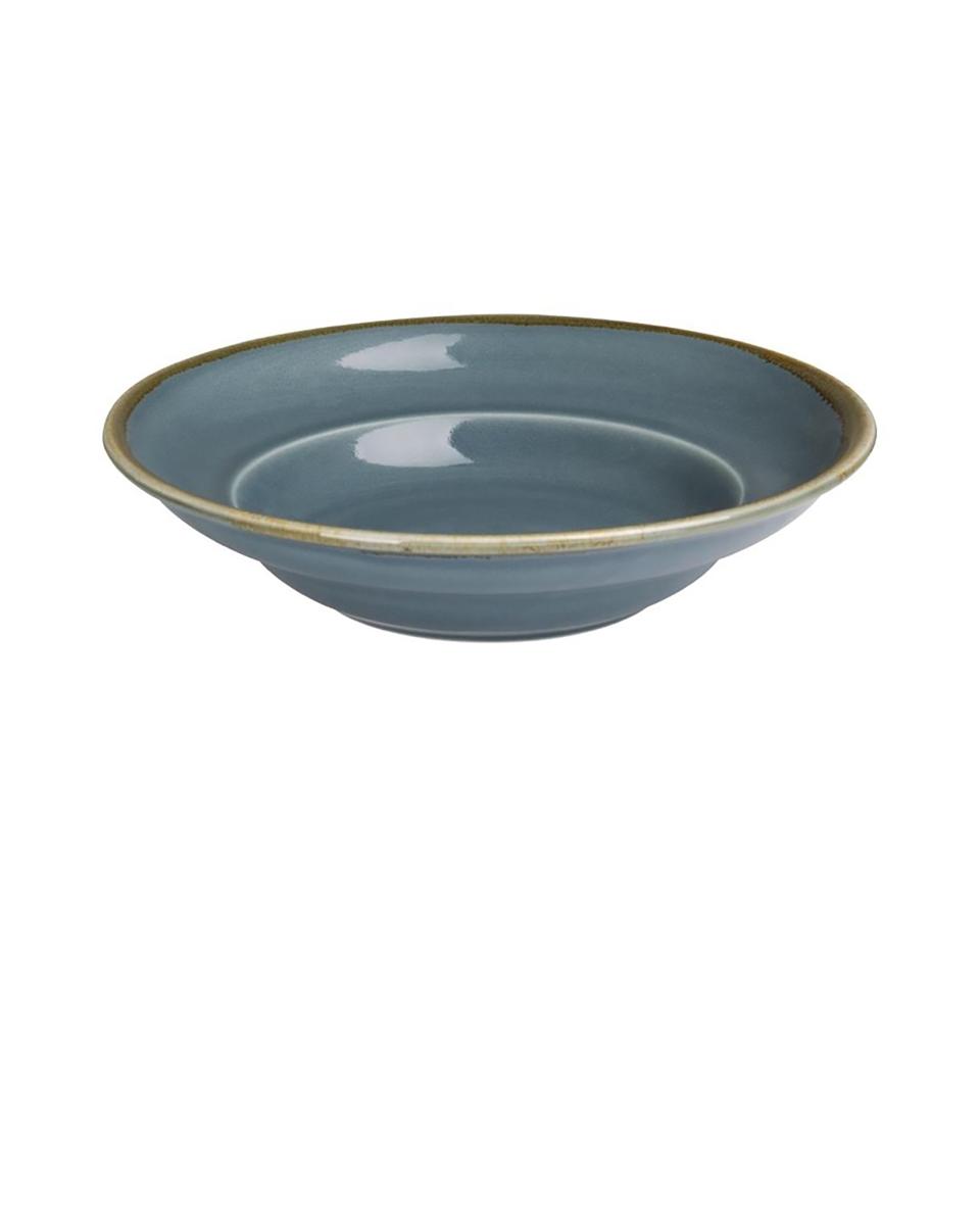Bol à pâtes - 34 CL - 4 pièces - Bleu - Ø 25 x H 5,8 CM - Olympia - DC305