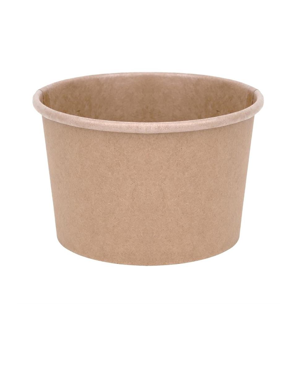 Gobelet à soupe jetable - 23 CL - 500 pièces - H 6,3 CM - Poivre - Fiesta Green - FB160