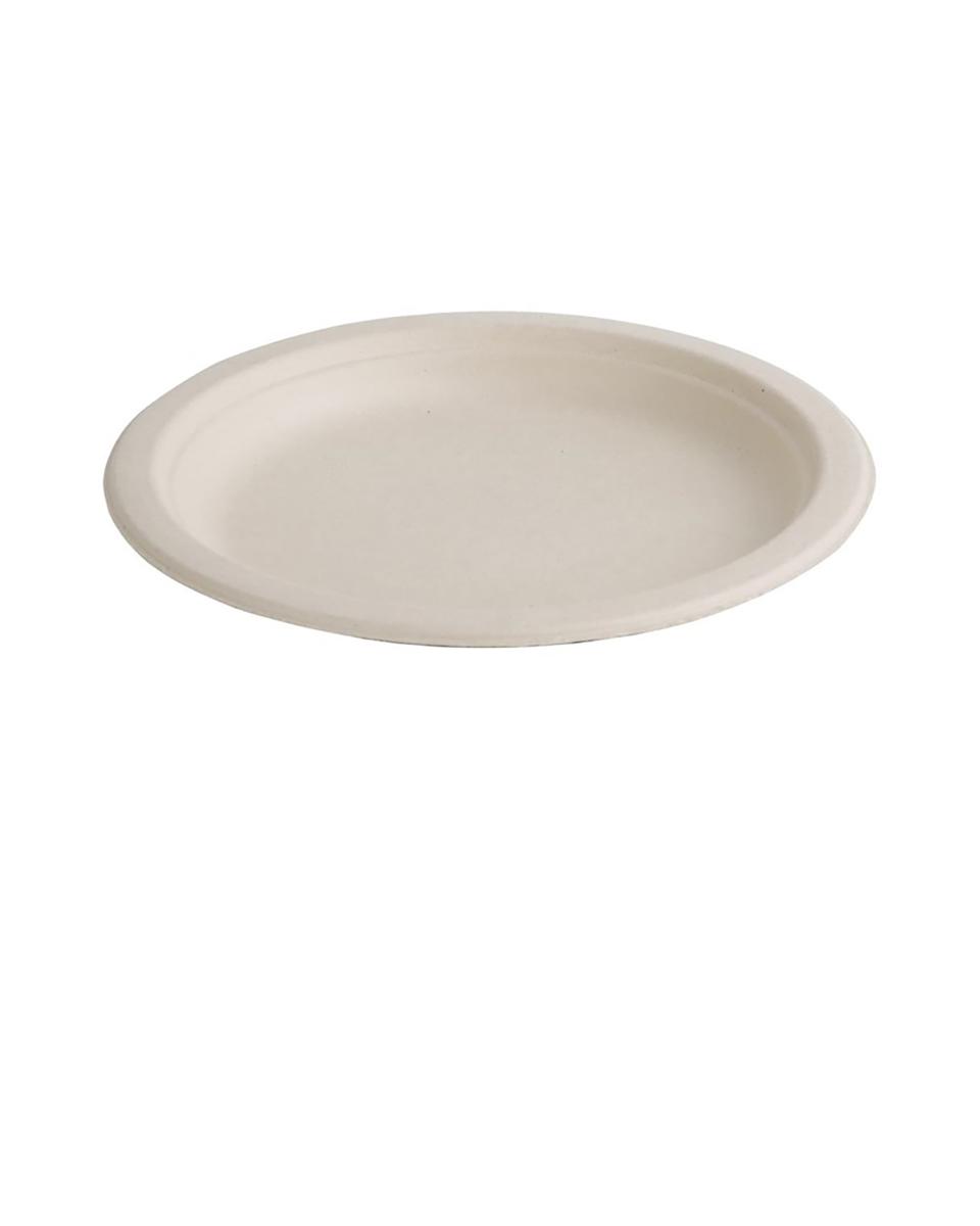 Assiettes jetables - 50 pièces - H 2,1 CM - Vert Fiesta - FC545