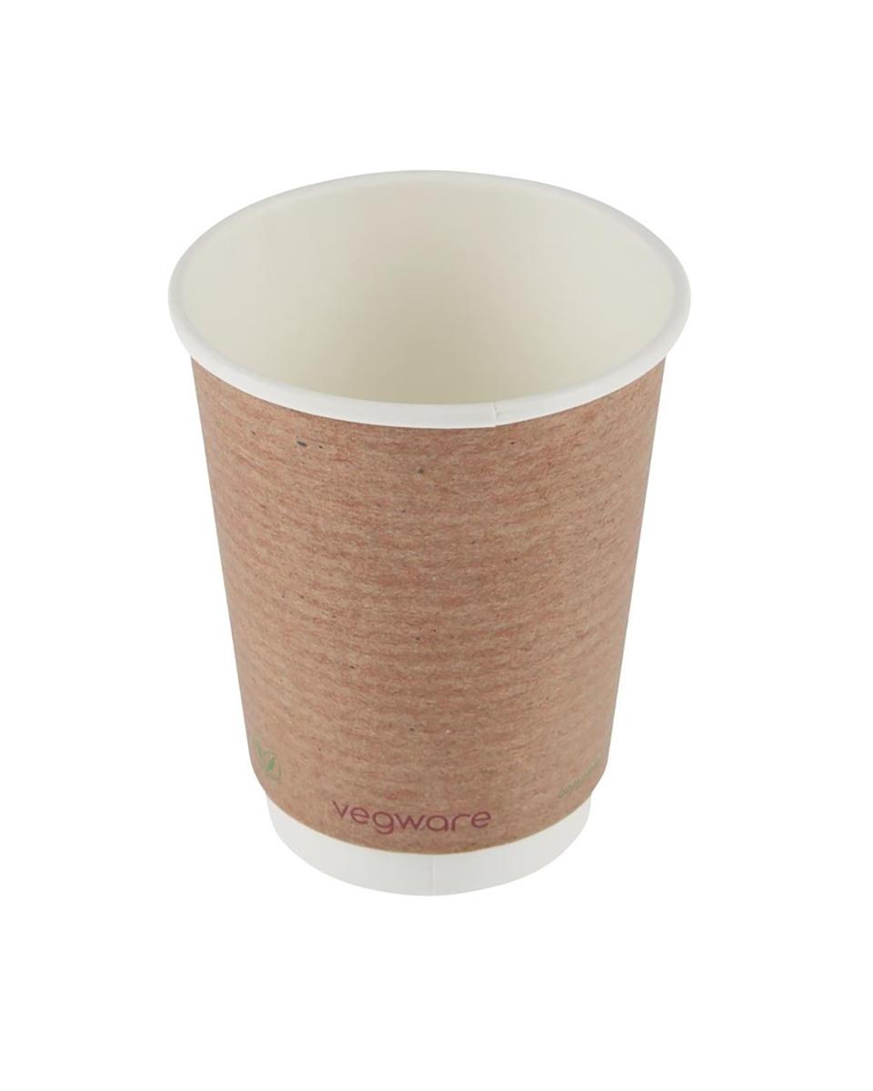 Gobelet jetable - 0,34 Litre - 500 pièces - Ø 8,9 x H 11 CM - Vegware - GH021