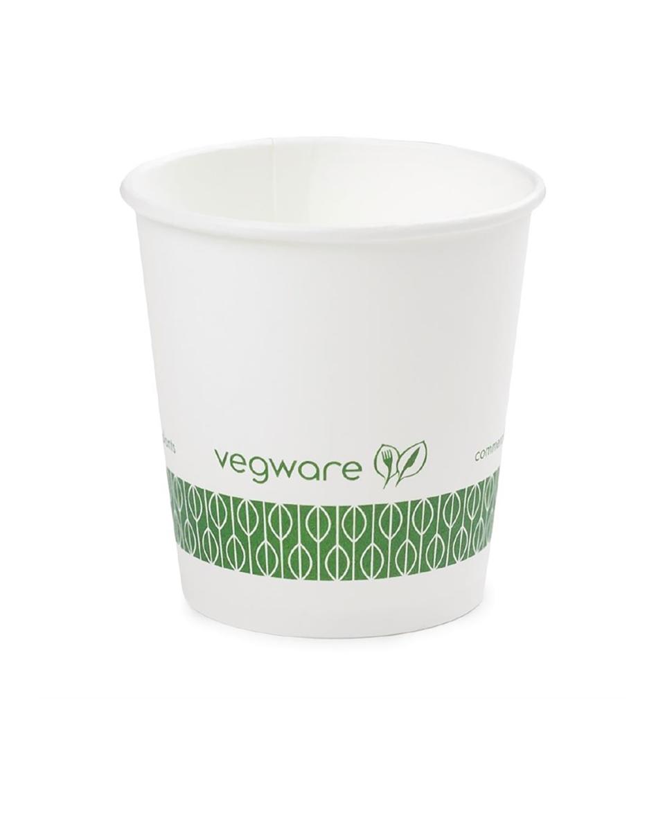 Tasses à expresso jetables - 0,11 Litre - 1000 pièces - Ø 6,2 x H 6,2 CM - Pla/Papier - Vegware - GH028