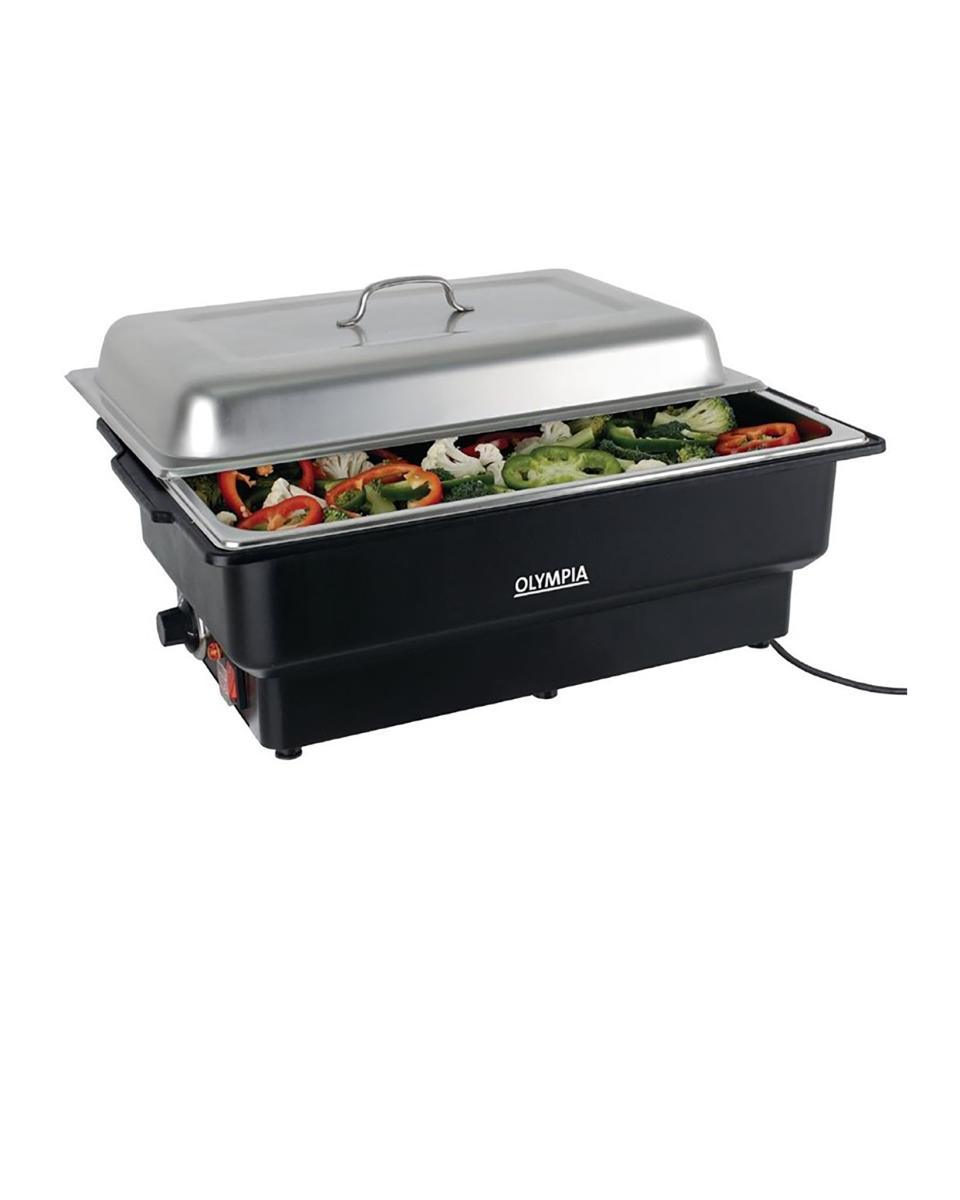 Chafing dish - 13,5 Litre - H 36,2 x 63,8 x 34,7 CM - 230 V - Inox - Olympia - CM266