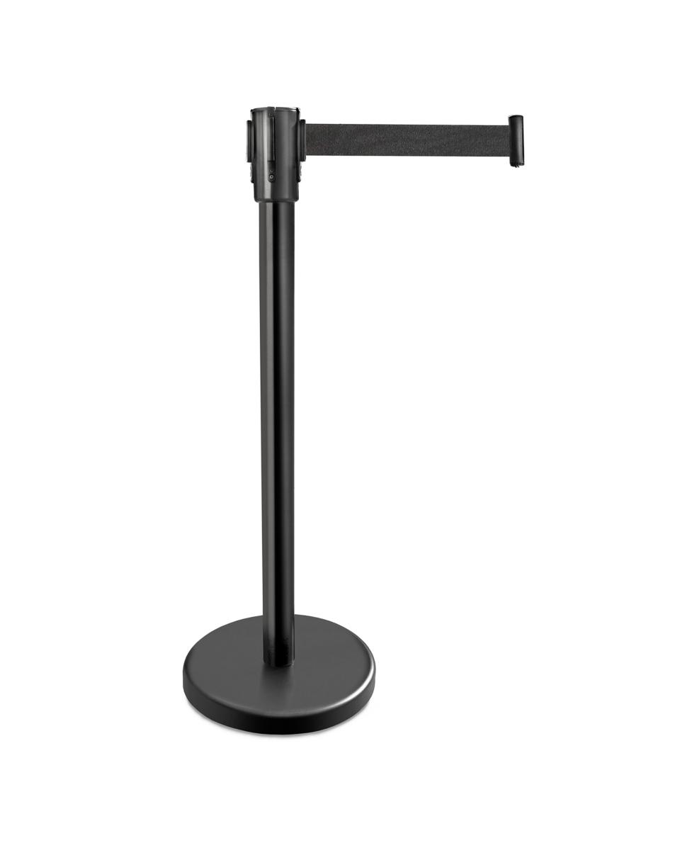 Poteaux de Barrière - 2 Pièces - 92 CM - Noir - Bar Professionnel - Poteau - STBB002