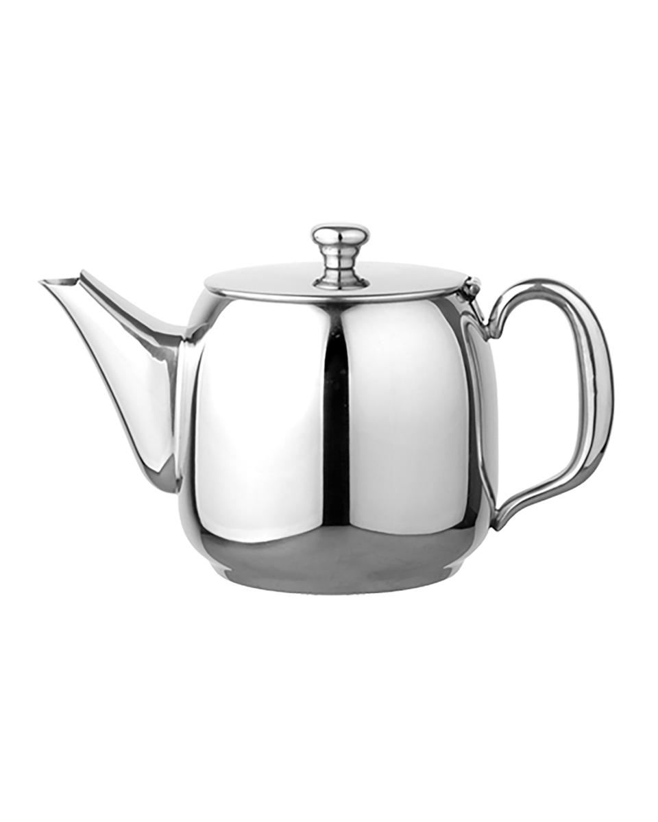 Théière - H 13 CM - 0,5 KG - Ø14 CM - Inox 18/10 - 1 Litre - 635004