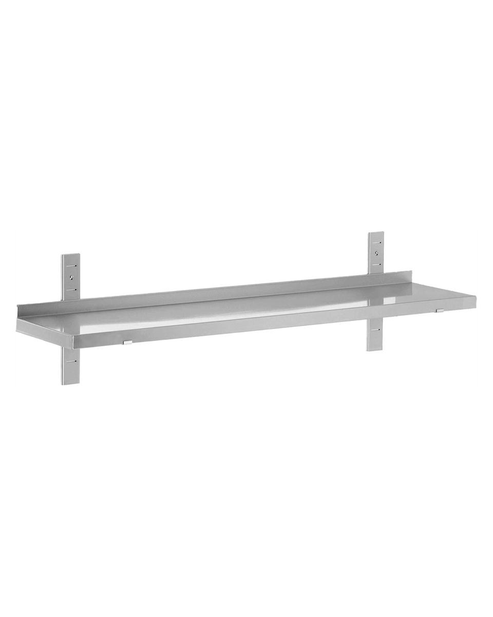 Etagère murale réglable en inox - Fermée - 1 niveau - G-Line