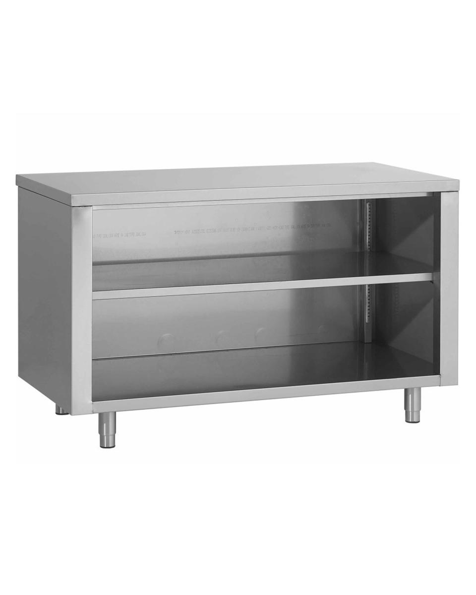 Table de travail fermée en inox - Sans portes - G-Line