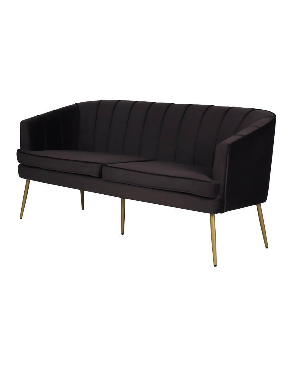 Canapé traiteur - Relax - 170 CM - Velours - Anthracite - G-Line