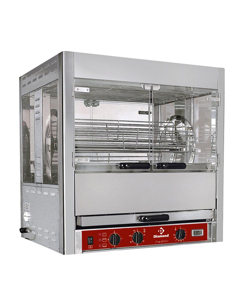 Grill poulet - Electrique - 25 poulets - 400V - Diamant - RPB-5C