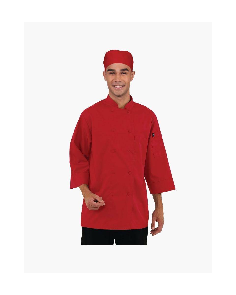 Veste de cuisine - Unisexe - Rouge - Polyester/Coton - Chef Works - B106