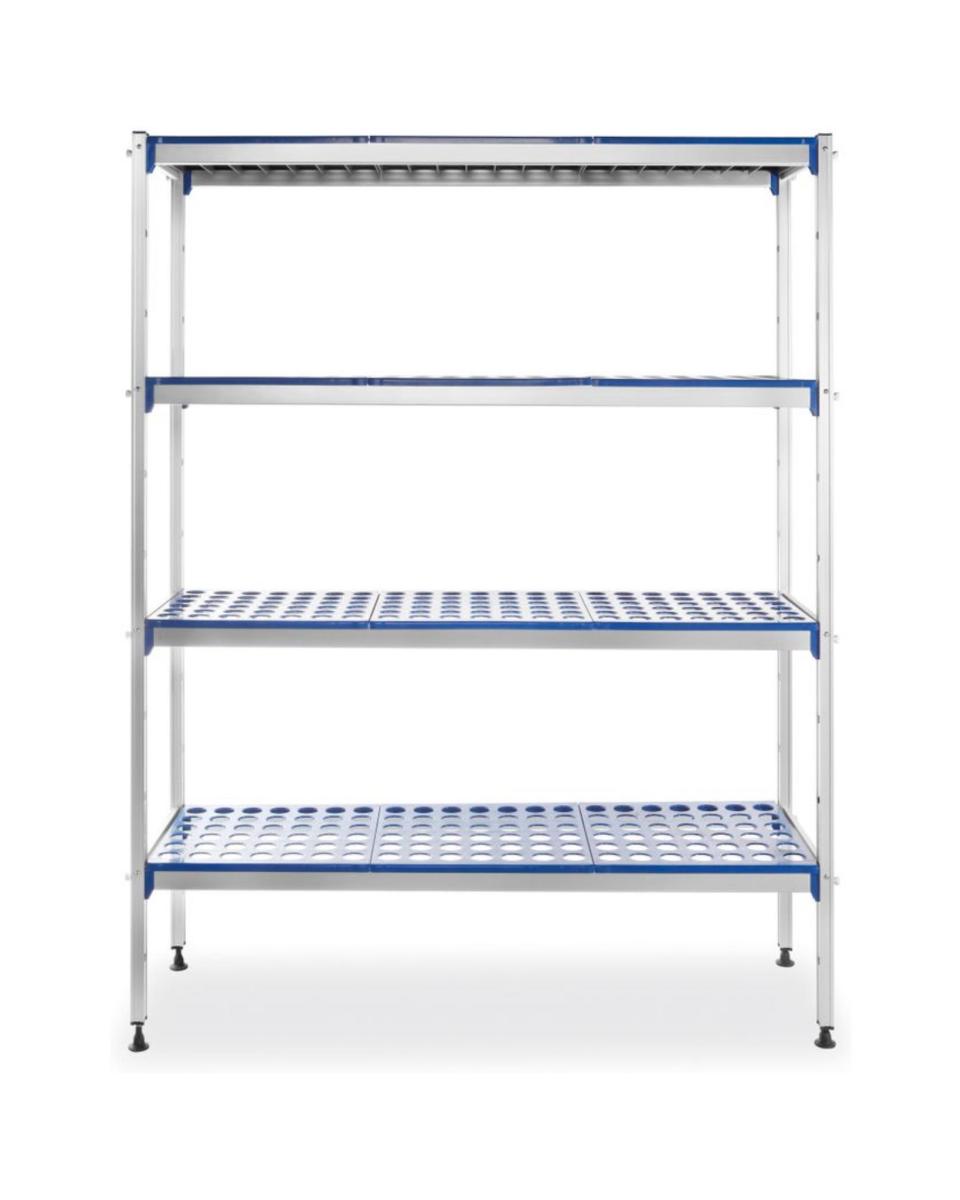 Étagère de rangement en aluminium - 128 X 40,5 CM - Hendi - 812273