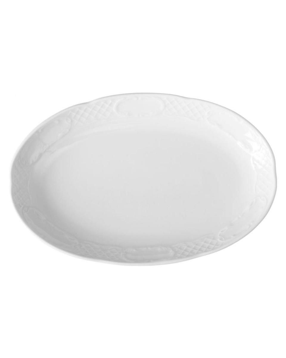 Plat Ovale - 6 pièces - Porcelaine - 28 CM - Hendi - 787069