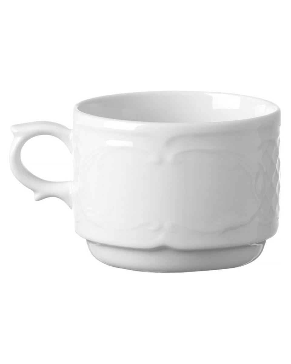 Tasse Cappuchino - 12 pièces - Flora - Porcelaine - 8,7 CM - Hendi - 787175