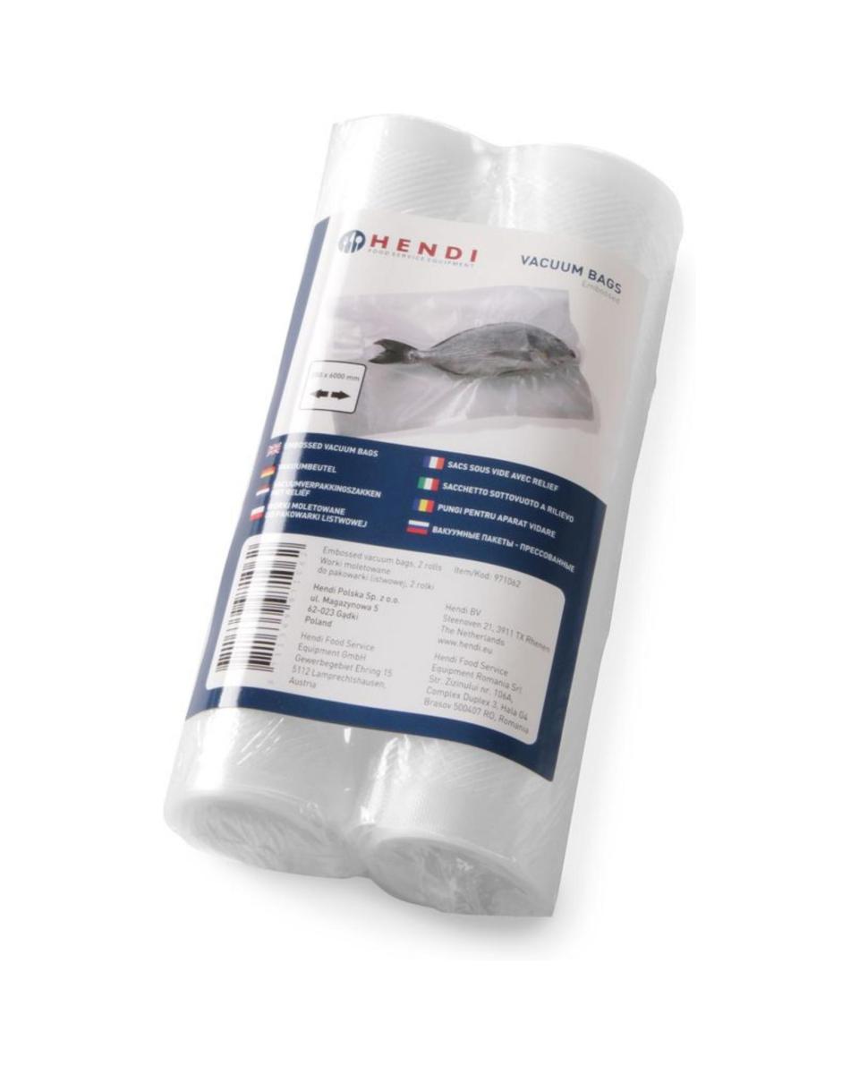 Sacs sous vide - Relief - en rouleau - 20 x 600 CM - Hendi - 971062