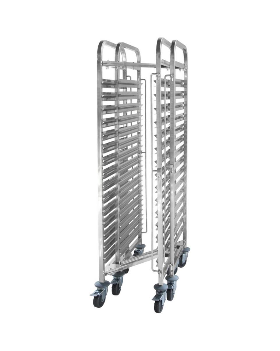 Chariot à étagères - 15 x 1/1 GN - Stockage compact - Hendi - 810606