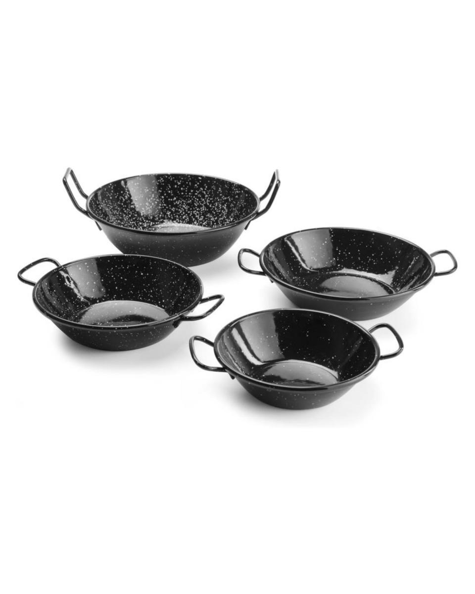 Poêles à paella émaillées - H 4 X 17 X 21 CM - Hendi - 622827