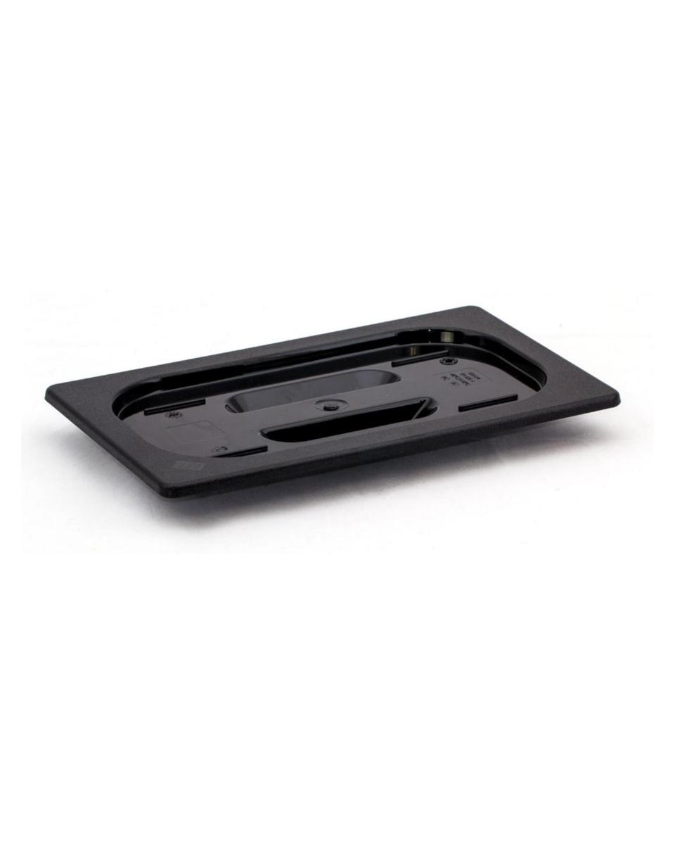 Couvercle gastronorme - 1/6 GN - Polycarbonate - Noir - Hendi - 862957