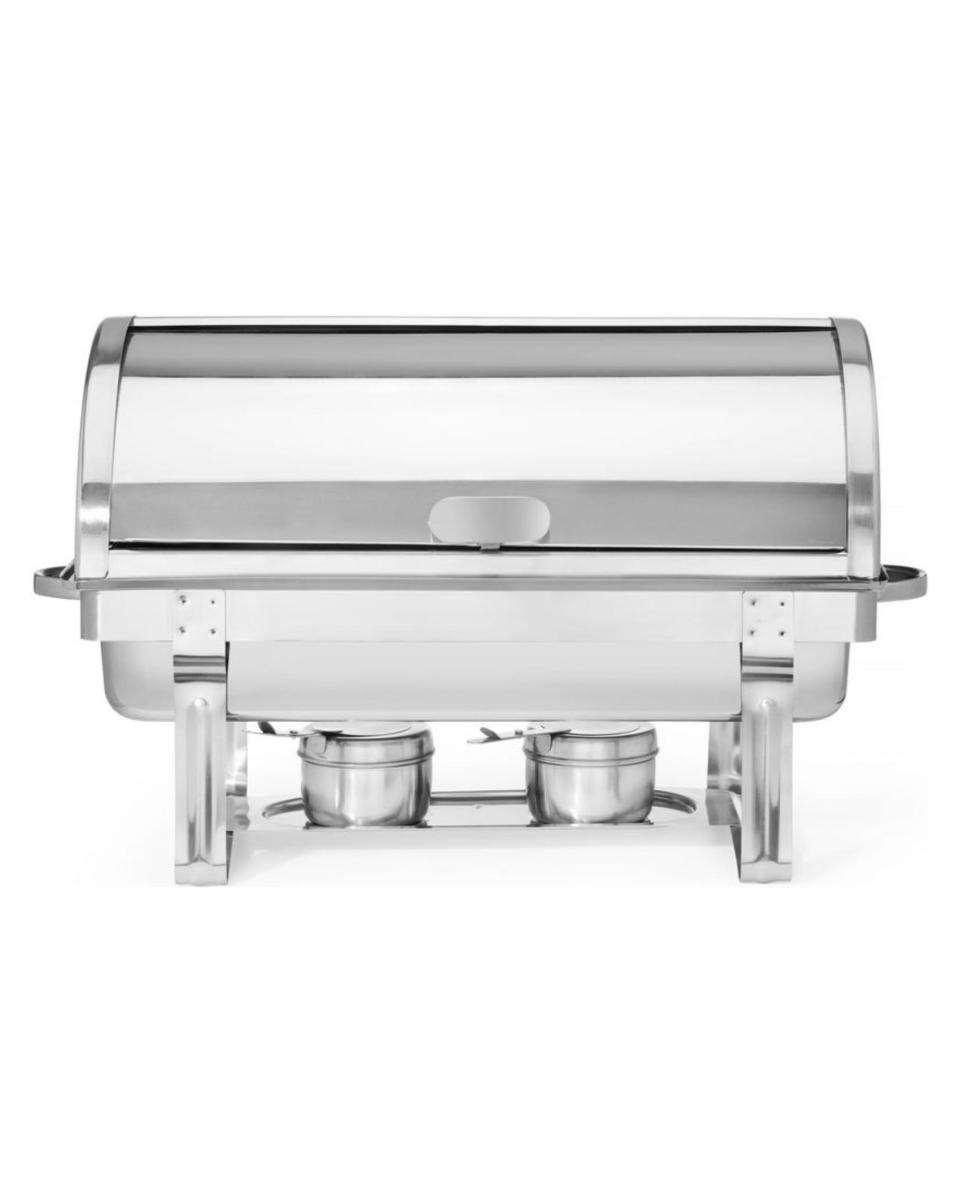 Chafing dish - Rolltop - Rental-top - 9 litres - Inox - Hendi - 470206
