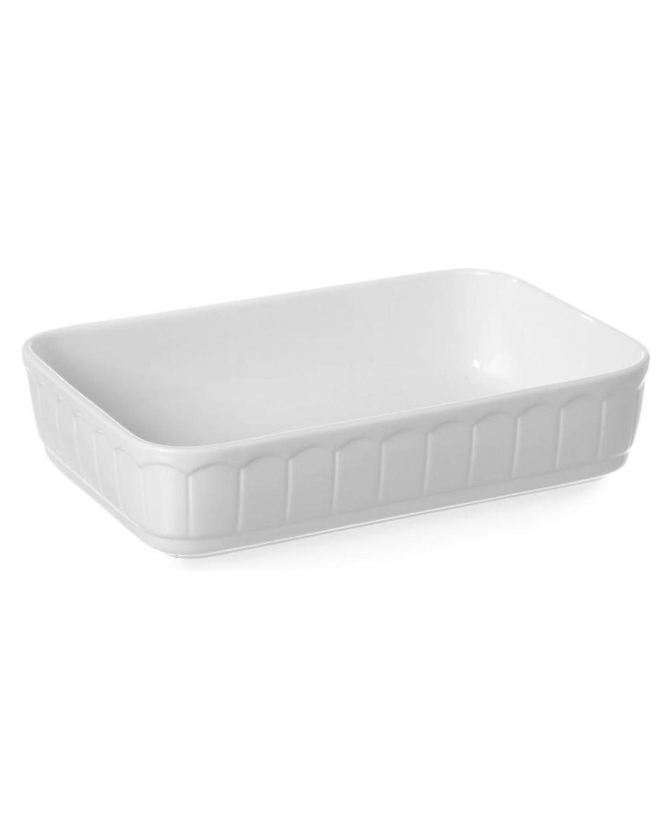 Plat à Four Rustica - 28 X 18,5 CM - Blanc - Porcelaine - Hendi - 786369