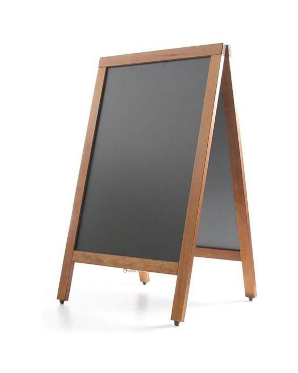 Panneau de trottoir craie - 50 X 85 cm - Noir - Hendi - 664001